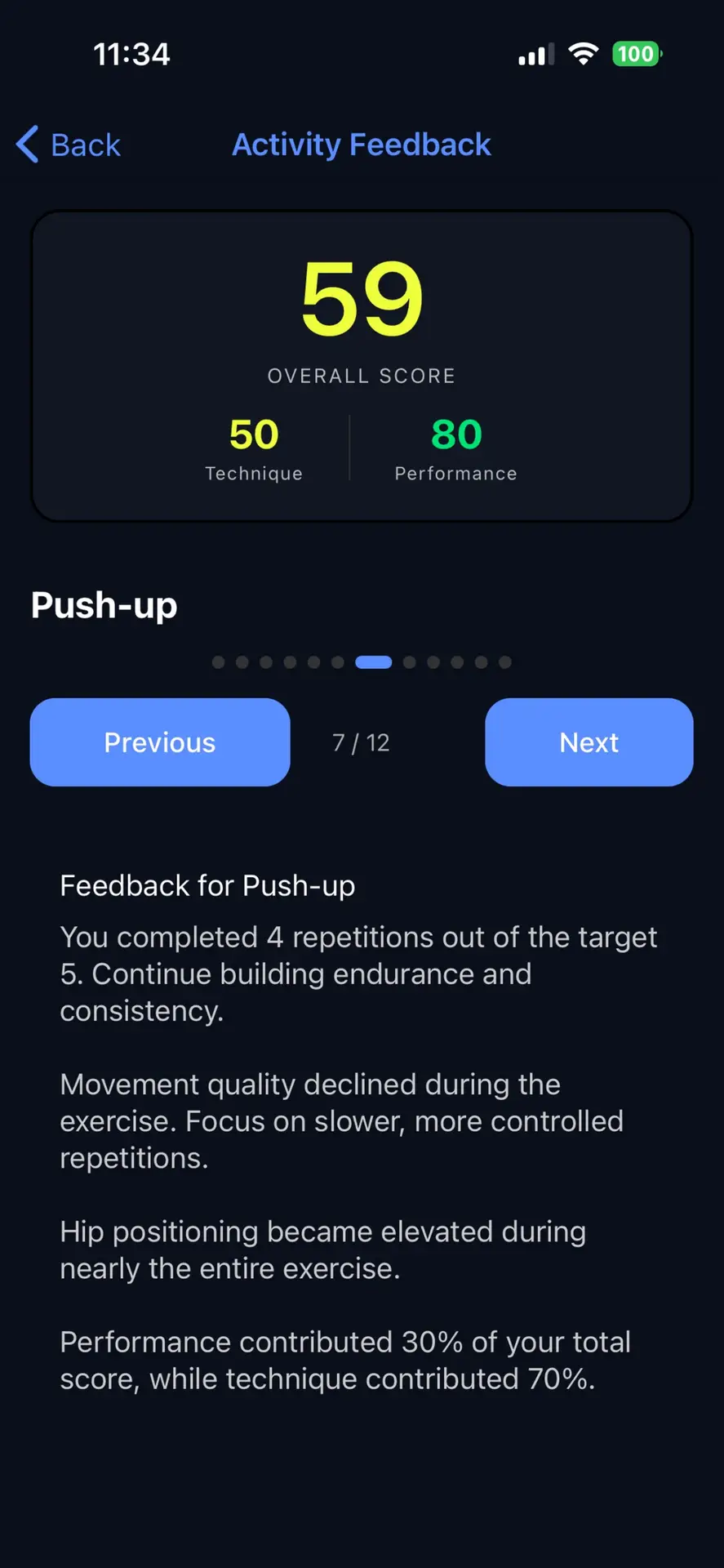 AI fitness app that watches your form and provides feedback
